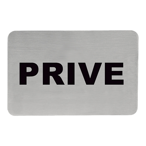 Schild selbstklebend "Privé" - 11x6 cm